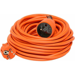 Prodlužovací přívod 20m-spojka,3x1mm2,6A,oranžová