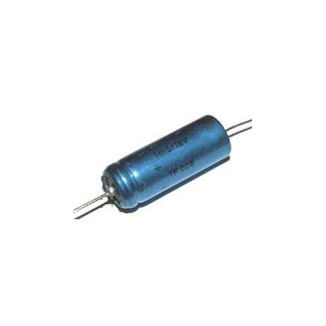 1000u/16V TF008, elektrolyt.kondenzátor axiální