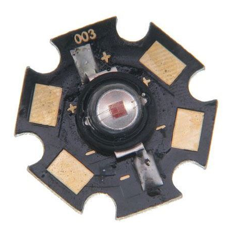 LED 1W žlutá 595nm, 40lm/350mA, 120°