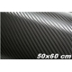 Carbonová folie 3D 50x60 cm èerná