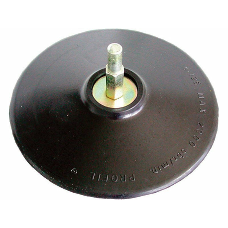 Nosič brusných výseků do vrtačky - šroub. uchycení, Ř125mm, stopka 8mm EXTOL-CRAFT