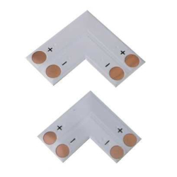 Rohová spojka PCB pro LED pásky 8mm - pájecí