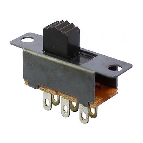 Přepínač posuvný SS-22F32, ON-ON 2pol.50V/0,5A
