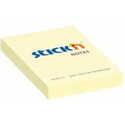 Bloček samolepicí Hopax 76x51 mm, žlutý, 100 lístků