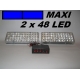 Stroboskopy MAXI 2 x 48 LED modré