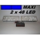 Stroboskopy MAXI 2 x 48 LED modré