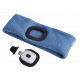 Čelenka s čelovkou 45lm, nabíjecí, USB, univerzální velikost, modrá SIXTOL