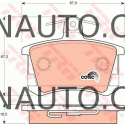 Zadní brzdové destičky WERTTEILE Audi A4 B5, A6 C4, A8 D2, 80 B2, B3, B4, 90 B2, B3, 100 C2, C3, C4, 200 C3