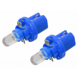 Žárovka 1LED 12V  B8,5d  modrá 2ks