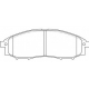 Brzdové destičky DELPHI LP1772 Nissan Murano Z50, Navara, Pathfinder - přední