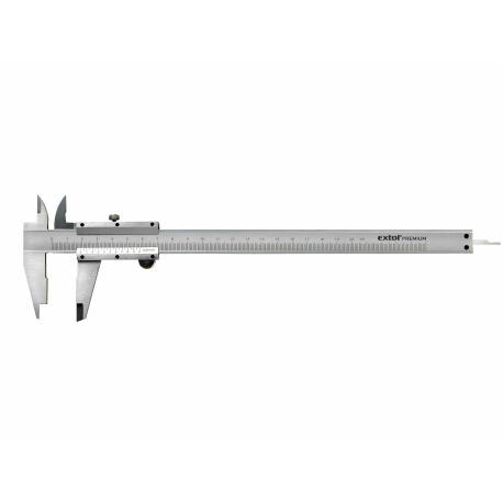 Měřítko posuvné kovové, dva typy čelistí pro různé typy měření, hloubkoměr EXTOL-CRAFT