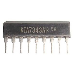 KIA7343AP - FM PLL stereodekodér, SIP9 /TA7343P/