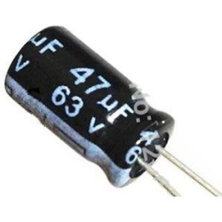 47u/63V 105° 8x11x3,5mm, elektrolyt.kondenzátor radiální
