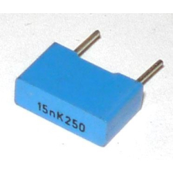 15n/250V TC354, svitkový kondenzátor radiální, RM-7,5mm