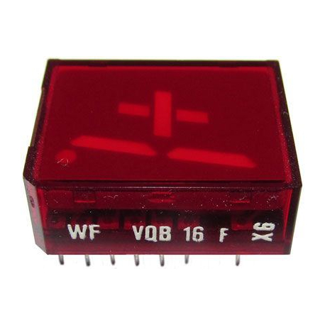 VQB16F zobrazovač +1., červený, RFT