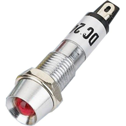 kontrolka 12V LED červená do otvoru 8mm