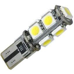 Žárovka LED T10 12V/2,3W ,bílá, CANBUS, 9xSMD5050