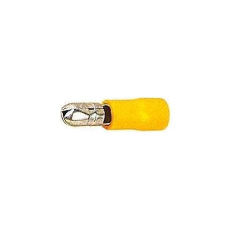 Konektor KOLÍK 5mm žlutý, kabel 4-6mm2