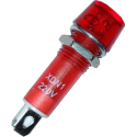 Kontrolka 230V s doutnavkou XDN1, červená do otvoru 10mm