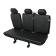 Autopotahy PRACTICAL DV dodávka - 3 sedadla rozdělená, černé SIXTOL