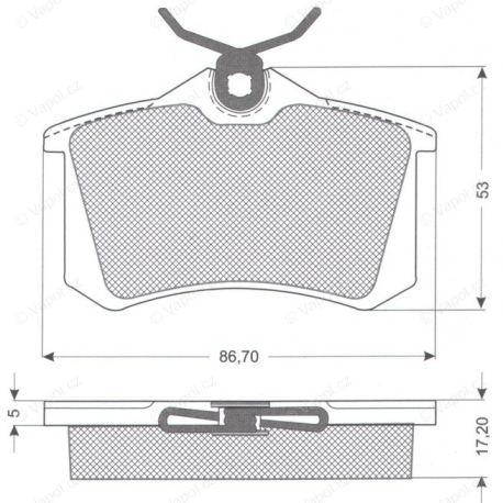 Brzdové destičky 10781 ŠKODA,SEAT,VW TOMEX