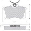 Brzdové destičky 10781 ŠKODA,SEAT,VW TOMEX