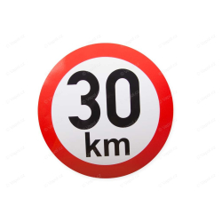 Samolepka rychlost 30 km, průměr 200 mm