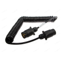 Propojovací kabel spirálový 2 x 7-pin, PVC koncovky, 601041 JAEGER