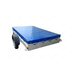 Plachta na přívěsný vozík 2320 x 1320 mm, modrá, CZ výroba (tkaná plachtovina 650 g/m2)