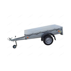 Plachta na přívěsný vozík 2320 x 1320 mm, šedá, CZ výroba (tkaná plachtovina 650 g/m2)