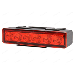 Výstražné světlo červené,W117 LED,7-funkcí blíkaní