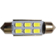Žárovka LED SV8,5-8 sufit 36mm 12V/2W bílá, 6xLED5730