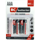 Baterie BC batteries 1,5V AAA(R03), Zn-Cl, balení 4ks