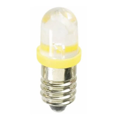 Žárovka indikační (kontrolka)  LED E10 žlutá 3V, 12mA