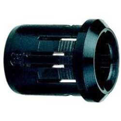 Objímka LED 8mm 1 dílná černý plast       RTF-8080