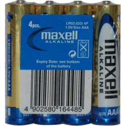 Baterie MAXELL 1,5V AAA(LR03), balení 4ks MAXELL