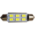 Žárovka LED SV8,5-8 sufit 39mm 12V/2W bílá, 6xLED5730
