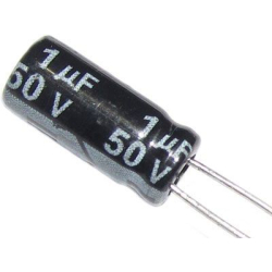 1u/50V 105°C 4x7x2mm, elektrolyt.kondenzátor radiální