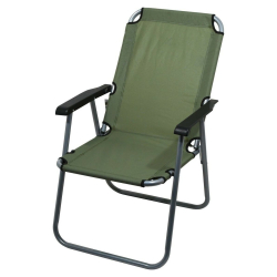 Židle kempingová skládací LYON tmavě zelená CATTARA