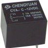 Relé CHYRC CYA-C 12VDC, 1x přepín.kontakt 250V/7A
