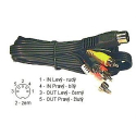 Kabel 4xCinch-DIN5,  1,5m