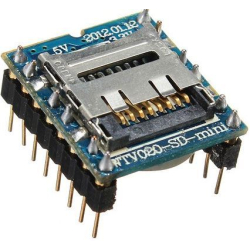 Přehrávač MP3 mini WTV020-SD-16P pro Arduino