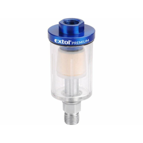 Filtr, max. pr. tlak 8bar (0,8Mpa), nádobka pro nečistoty a kondenzát 48ml EXTOL-PREMIUM