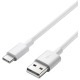 Kabel USB 2.0 konektor USB A / USB-C 3.1, 1m bílý