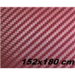 Carbon folie 3D 152x180 cm vínová D-168 006V RED