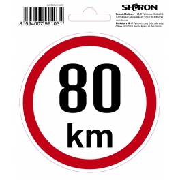 SHERON Samolepka - 80 km/h SHR 6621002