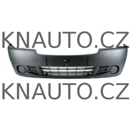 Přední šedý nárazník bez otvoru pro mlhová světla Renault Trafic, Nissan Primastar od r.2007 602707-J