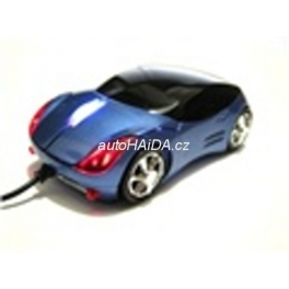 USB myš auto k PC optická tuning svítící modrá wti 02 blu