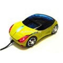 USB myš auto k PC optická tuning svítící žluto zelená wti 02 GG