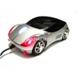 Myš auto k PC optická USB tuning svítící stříbrná wti 02 silver